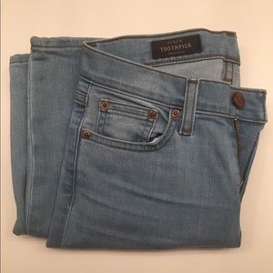 J crew toothpick jeans, excellent condition